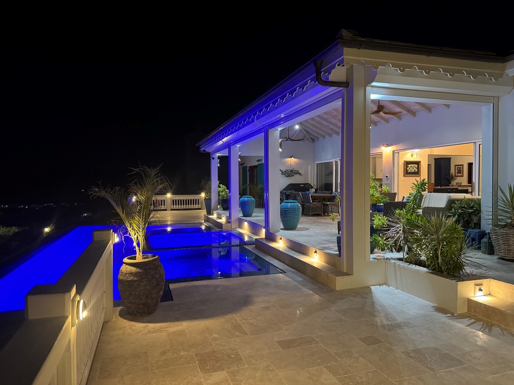 Tucker Villa at night