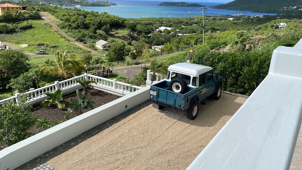 Parking and harbour view